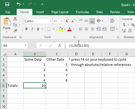 how to press f4 on mac for excel